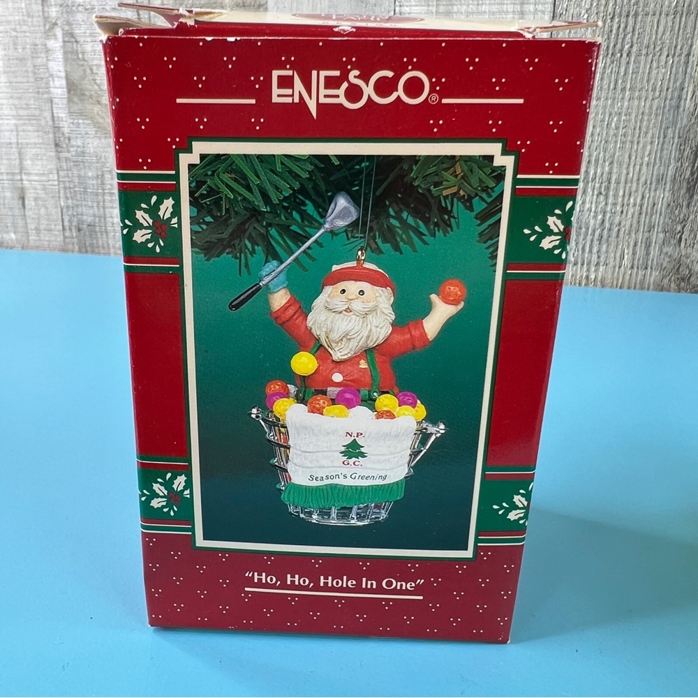 Enesco “Ho, Ho, Hole In One!” Santa Golf